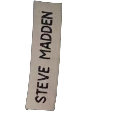 STEVEN Madden Black Suede Leather Chunky Heel Zip Boot Size 8 - Picture 6 of 7